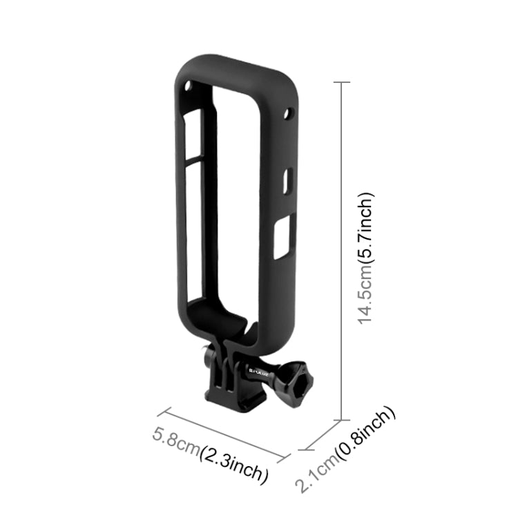 Marco protector de PC PULUZ para Insta360 ONE X2, con soporte adaptador y tornillo
