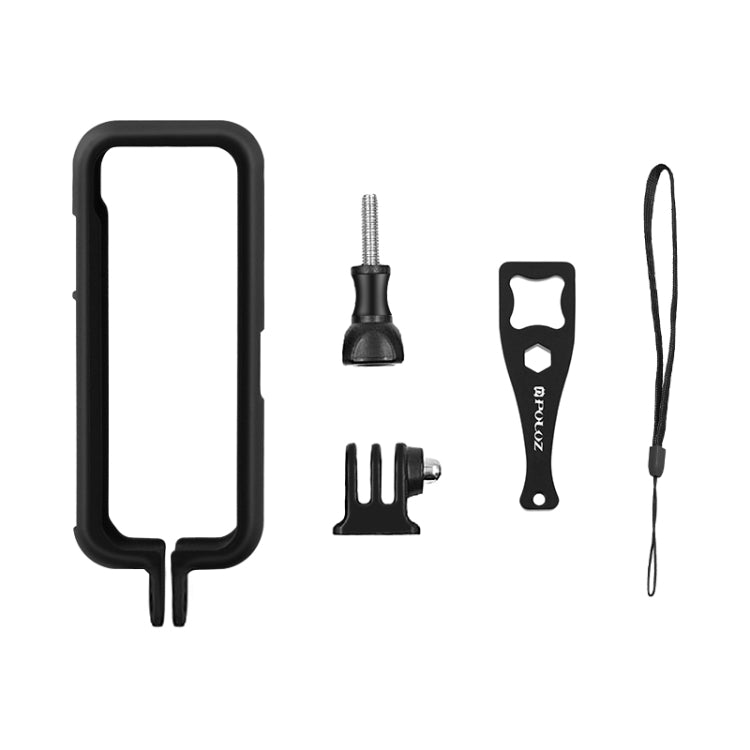 Marco protector de PC PULUZ para Insta360 ONE X2, con soporte adaptador y tornillo