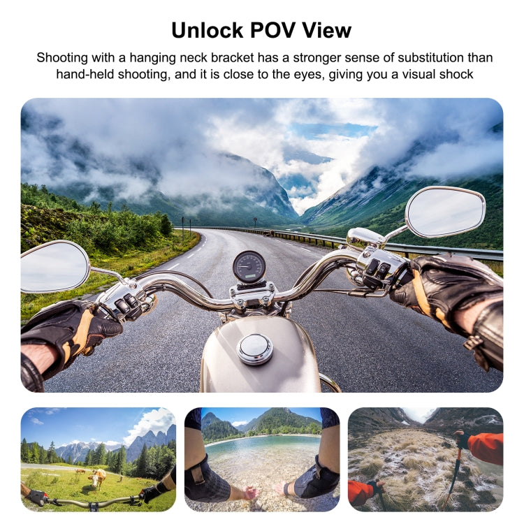 Soporte de cuello ajustable PULUZ Lazy para teléfonos inteligentes con cámara de acción GoPro