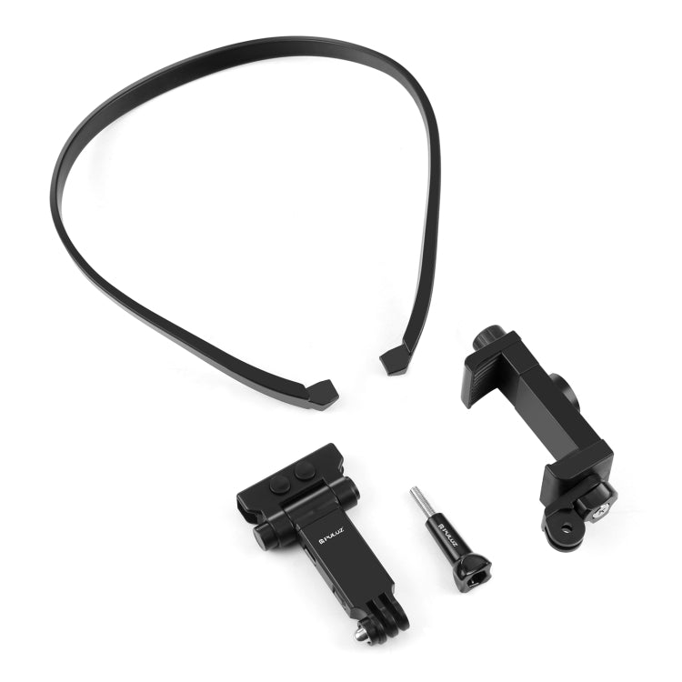 Soporte de cuello ajustable PULUZ Lazy para teléfonos inteligentes con cámara de acción GoPro