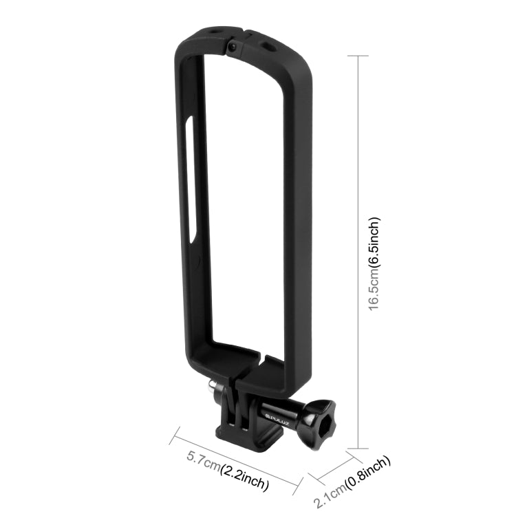 Marco protector de plástico ABS PULUZ PC para Ricoh Theta SC2, con soporte adaptador y tornillo, Plastic Frame For Ricoh Theta SC2