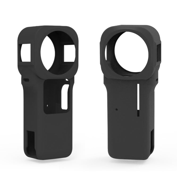 Funda protectora de silicona PULUZ con cubierta de lente para Insta360 One RS edición 360 de 1 pulgada, Silicone Case(Black), Silicone Case(Blue), Silicone Case(Red)