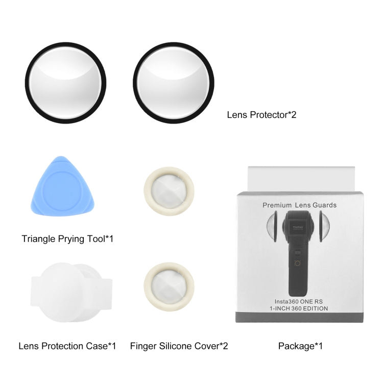 Cubierta protectora de PC PULUZ Lens Guard para Insta360 ONE RS edición 360 de 1 pulgada, Lens Guard