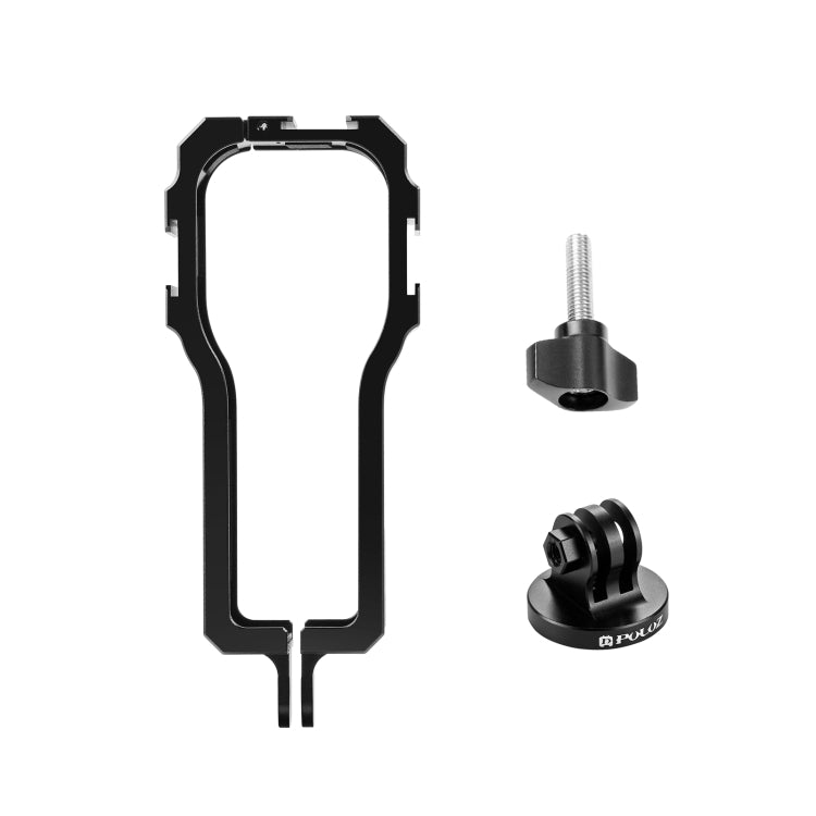 Marco de carcasa de plataforma de jaula protectora PULUZ con zapata fría para Insta360 ONE RS edición 360 de 1 pulgada, Protective Cage