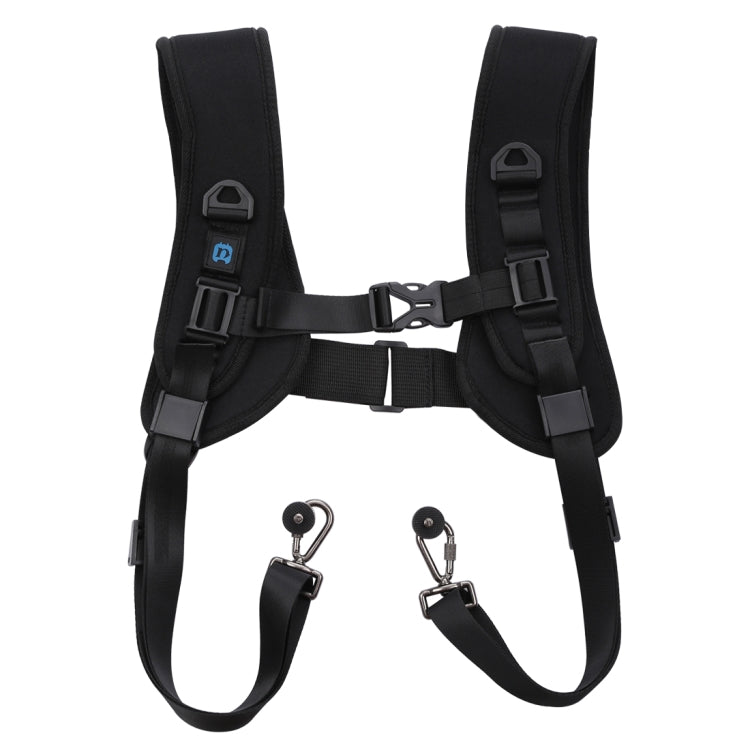 PULUZ Arnés para hombros dobles de liberación rápida Correa de espuma de descompresión con almohadilla suave para cámaras digitales DSLR, Double Shoulder(AE), Double Shoulder