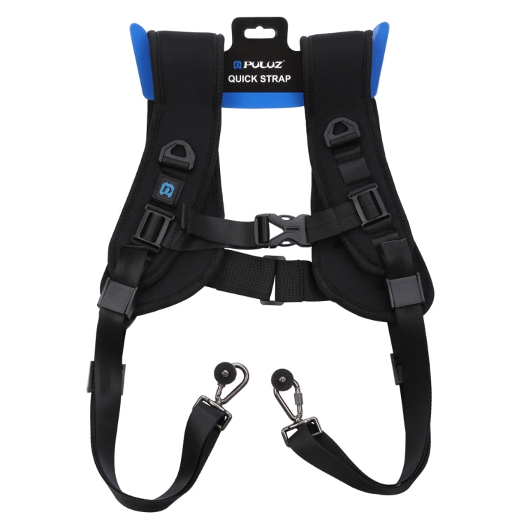 PULUZ Arnés para hombros dobles de liberación rápida Correa de espuma de descompresión con almohadilla suave para cámaras digitales DSLR, Double Shoulder(AE), Double Shoulder
