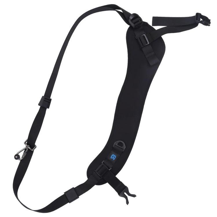 PULUZ Correa de cámara curvada transpirable de nailon con almohadilla suave antideslizante de liberación rápida con gancho de metal para cámaras SLR / DSLR, Curved Strap