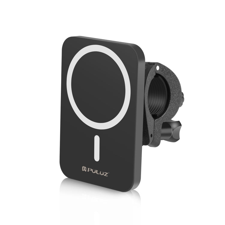 PULUZ 15W Cargador inalámbrico magnético Qi Vlogging Soporte de abrazadera para teléfono