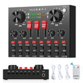 PULUZ Transmisión en vivo Tarjeta de sonido Bluetooth Karaoke Canto Grabación Mezclador de sonido para teléfono móvil / Computadora / Computadora portátil / Tablet PC, versión china, Chinese Version