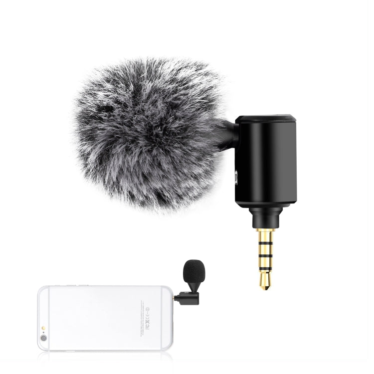 Micrófono ajustable direccional único para teléfono móvil con conector PULUZ de 3,5 mm, 3.5mm Phone Microphone