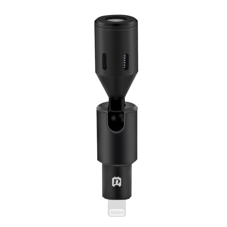 Micrófono ajustable de condensador omnidireccional para teléfono móvil con conector PULUZ de 8 pines, 8 Pin Phone Microphone