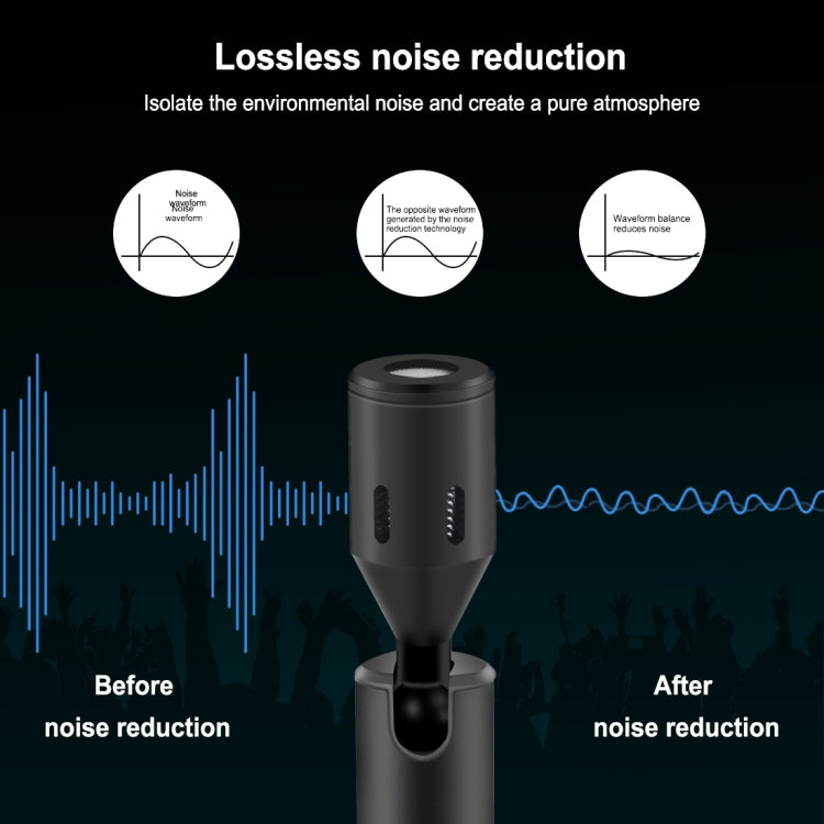 Micrófono ajustable de condensador omnidireccional para teléfono móvil con conector PULUZ de 8 pines, 8 Pin Phone Microphone