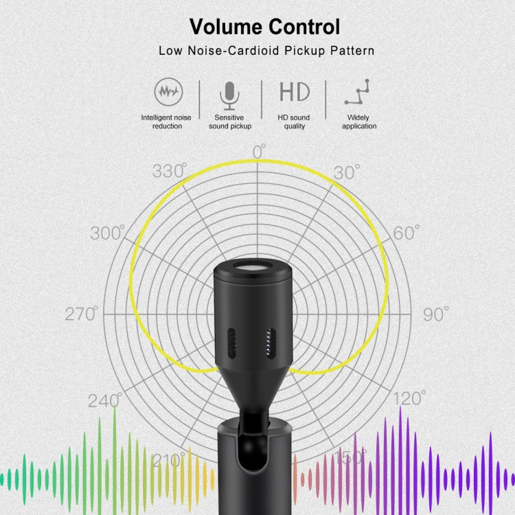 PULUZ Micrófono ajustable de condensador omnidireccional para teléfono móvil con conector USB-C / Type-C, no para teléfonos de la serie Samsung, Type-C Phone Microphone