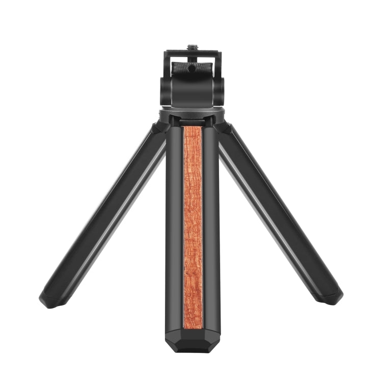 Soporte de trípode en vivo para Vlogging de escritorio de madera con incrustaciones PULUZ con cabezal de trípode, Inlaid Wood Tripod with Tripod Head