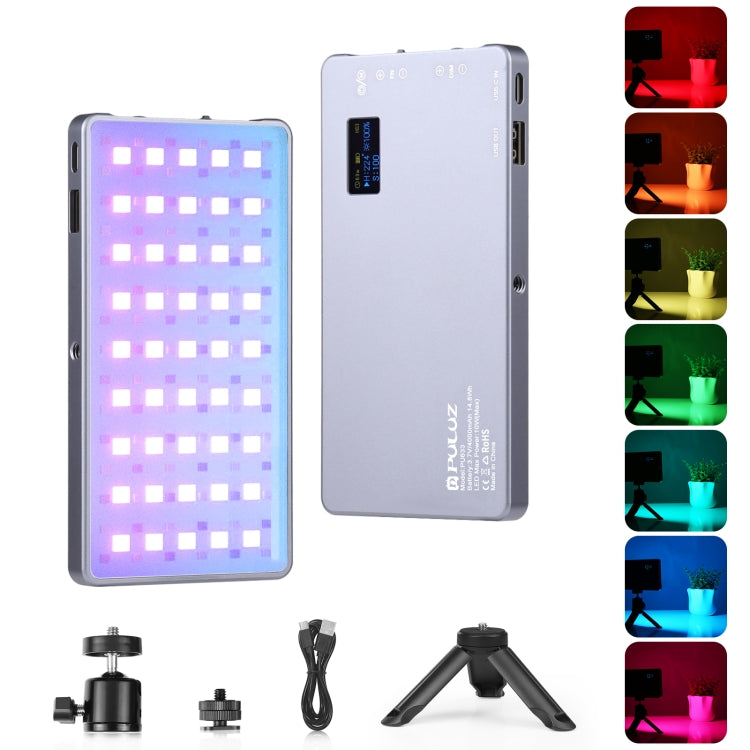 PULUZ LED a todo color RGB luz de relleno de belleza bolsillo Vlogging fotografía luz, Pocket Light