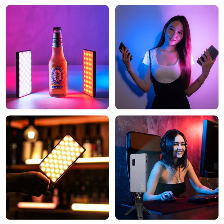 PULUZ LED a todo color RGB luz de relleno de belleza bolsillo Vlogging fotografía luz, Pocket Light