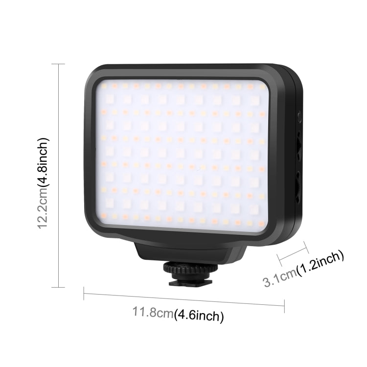 PULUZ Pocket 2500-9900K+RGB Luz de relleno de belleza a todo color Fotografía portátil en cámara Luz LED, 135 LED