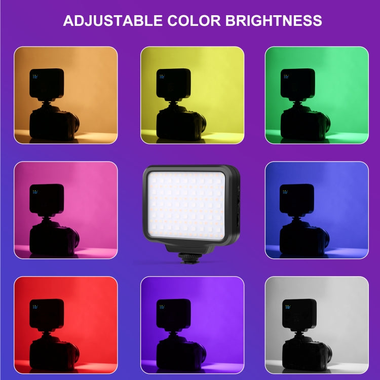 PULUZ Pocket 2500-9900K+RGB Luz de relleno de belleza a todo color Fotografía portátil en cámara Luz LED, 135 LED