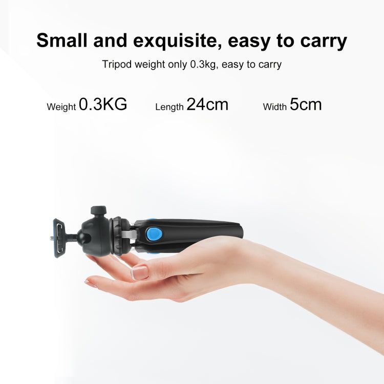 PULUZ Mini VLOG Live Stabilizer Stand Tripod con abrazadera de teléfono para teléfonos inteligentes, Mini VLOG Live Stabilizer (Black), Mini VLOG Live Stabilizer(Blue), Mini VLOG Live Stabilizer(Red)