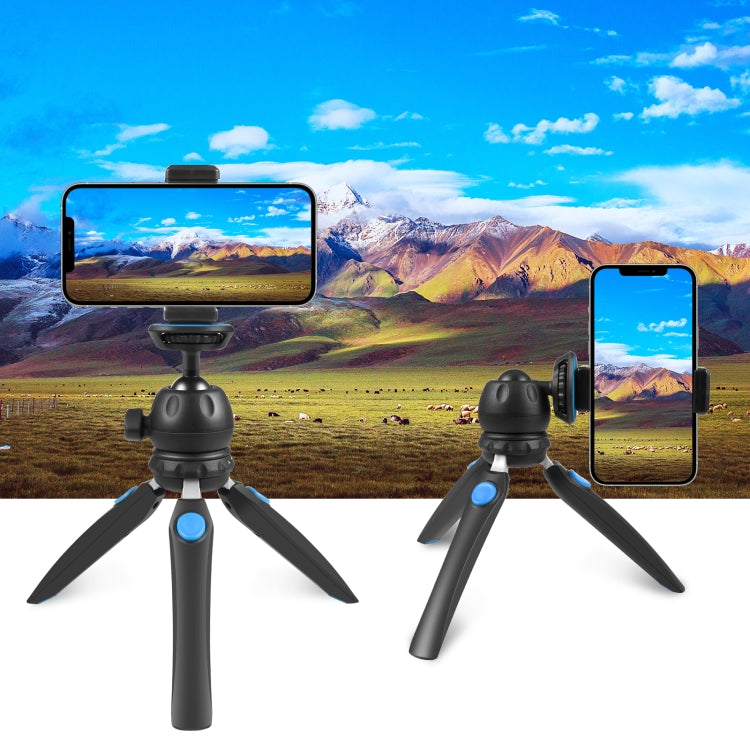 PULUZ Mini VLOG Live Stabilizer Stand Tripod con abrazadera de teléfono para teléfonos inteligentes, Mini VLOG Live Stabilizer (Black), Mini VLOG Live Stabilizer(Blue), Mini VLOG Live Stabilizer(Red)