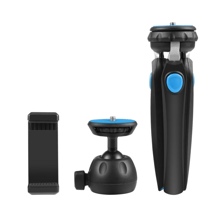 PULUZ Mini VLOG Live Stabilizer Stand Tripod con abrazadera de teléfono para teléfonos inteligentes, Mini VLOG Live Stabilizer (Black), Mini VLOG Live Stabilizer(Blue), Mini VLOG Live Stabilizer(Red)