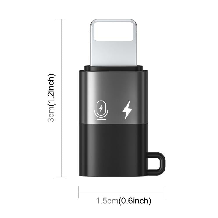 Adaptador PULUZ de 8 pines a USB-C / Type-C PD OTG, 8 Pin OTG Adapter