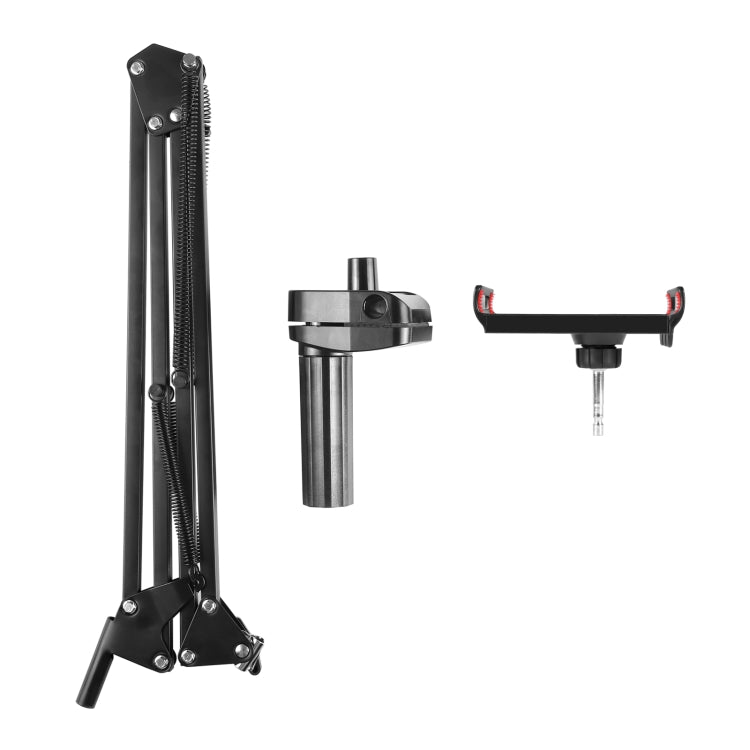 Soporte de brazo articulado de escritorio PULUZ Live Broadcast con abrazadera para tableta, Tablet Clamp