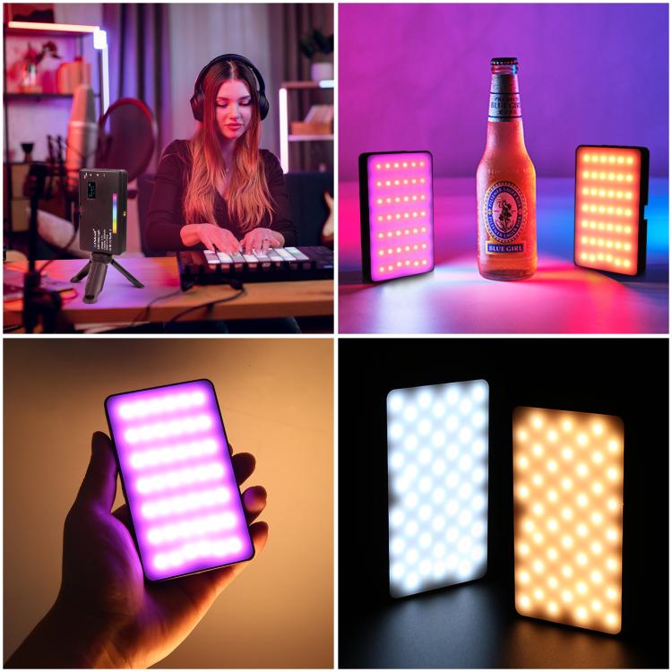 Luz LED de relleno para fotografía PULUZ Pocket de 140 LED RGB a todo color., 140 LED
