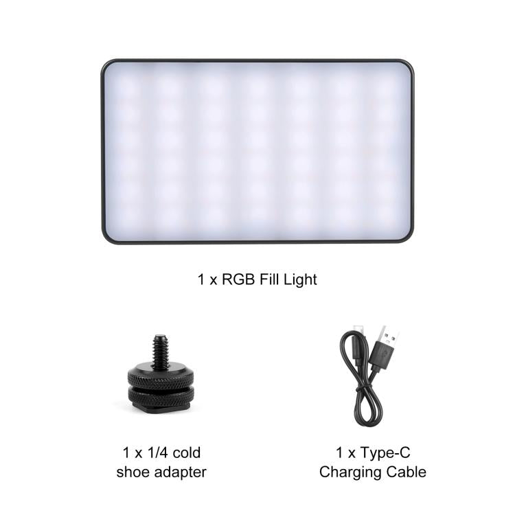 Luz LED de relleno para fotografía PULUZ Pocket de 140 LED RGB a todo color., 140 LED