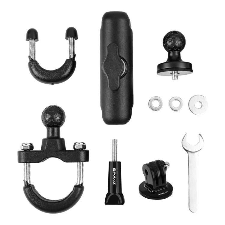 Soporte de base con perno en U de montaje fijo para manillar de motocicleta PULUZ para GoPro y otras cámaras de acción, Handlebar Mount