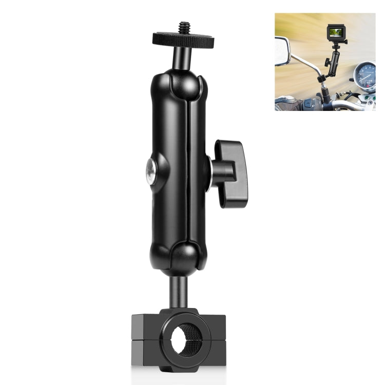 Soporte fijo para espejo retrovisor de motocicleta PULUZ para GoPro y otras cámaras de acción, Rearview Mirror Mount