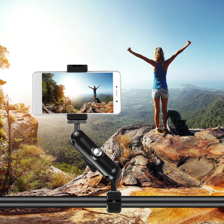 Soporte fijo para espejo retrovisor de motocicleta PULUZ para GoPro y otras cámaras de acción, Rearview Mirror Mount
