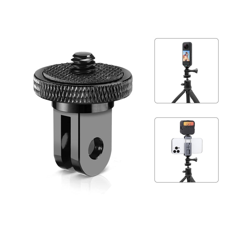 Adaptador de cámara de acción de montaje de trípode de metal con tornillo de 1/4 pulgada PULUZ, Metal Camera Adapter