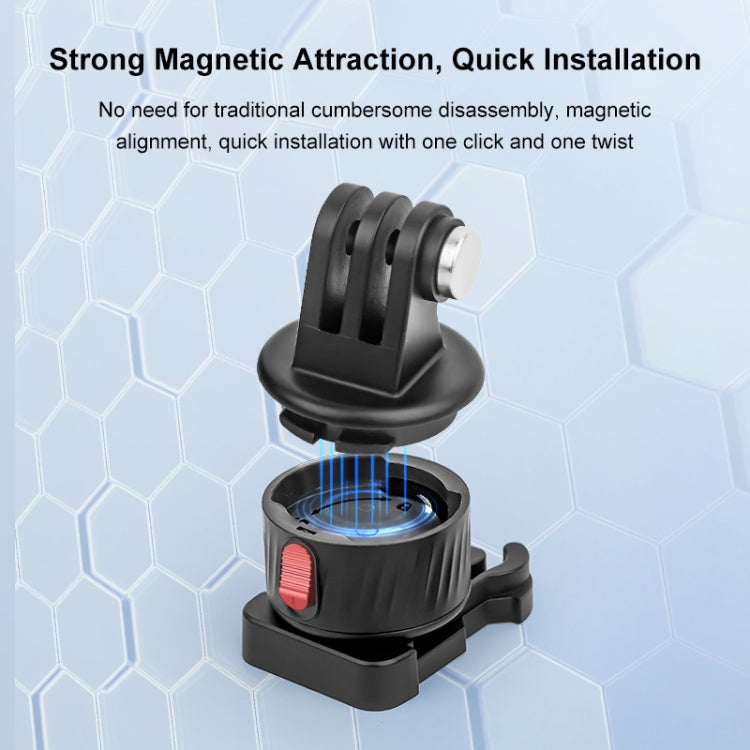 Adaptador de base magnética de liberación rápida para cámara de acción PULUZ, Quick Release Magnetic Base