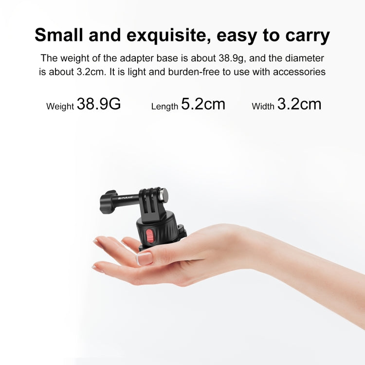Adaptador de base magnética de liberación rápida para cámara de acción PULUZ, Quick Release Magnetic Base