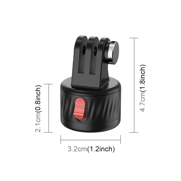 Adaptador de base magnética de 1/4 de pulgada para cámara de acción PULUZ, 1/4 inch Magnetic Base