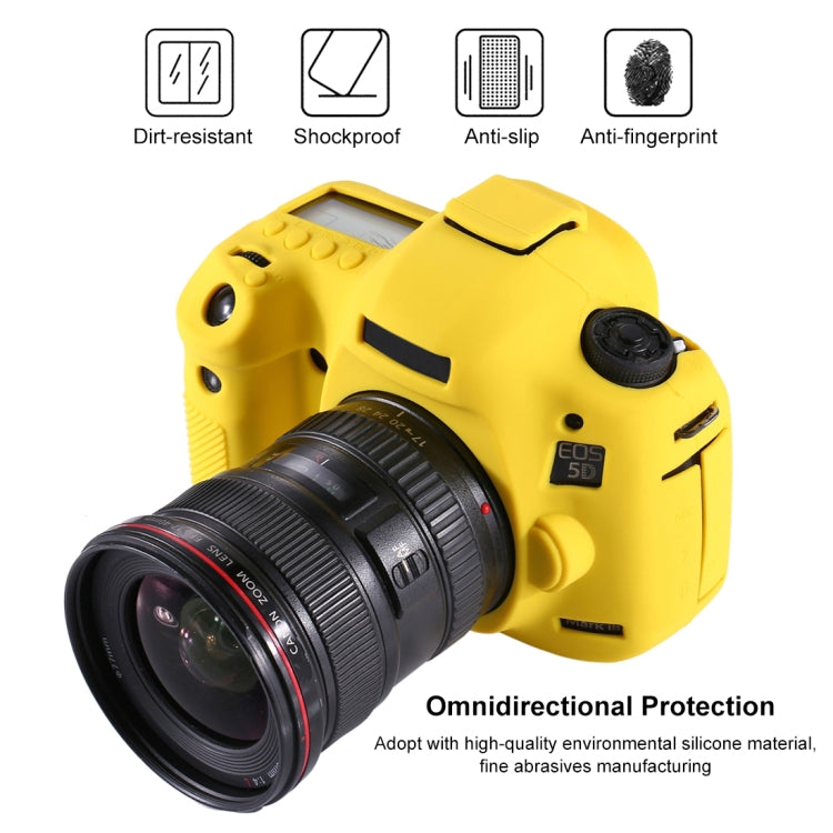 Funda protectora de silicona suave PULUZ para Canon EOS 5D Mark III / 5D3, For Canon 5D Mark III, For Canon 5D3