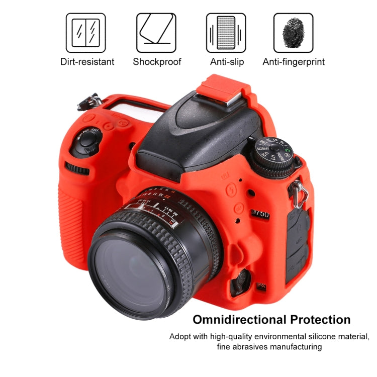 Funda protectora de silicona suave PULUZ para Nikon D750, For Nikon D750