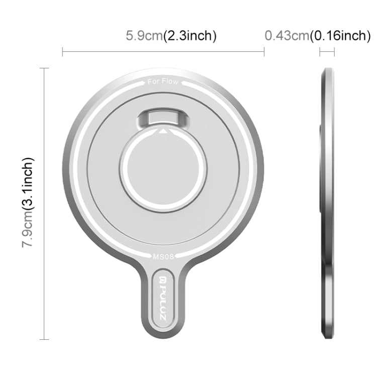 PULUZ para Insta360 Flow Gimbal Adaptador magnético MagSafe Soporte para teléfono