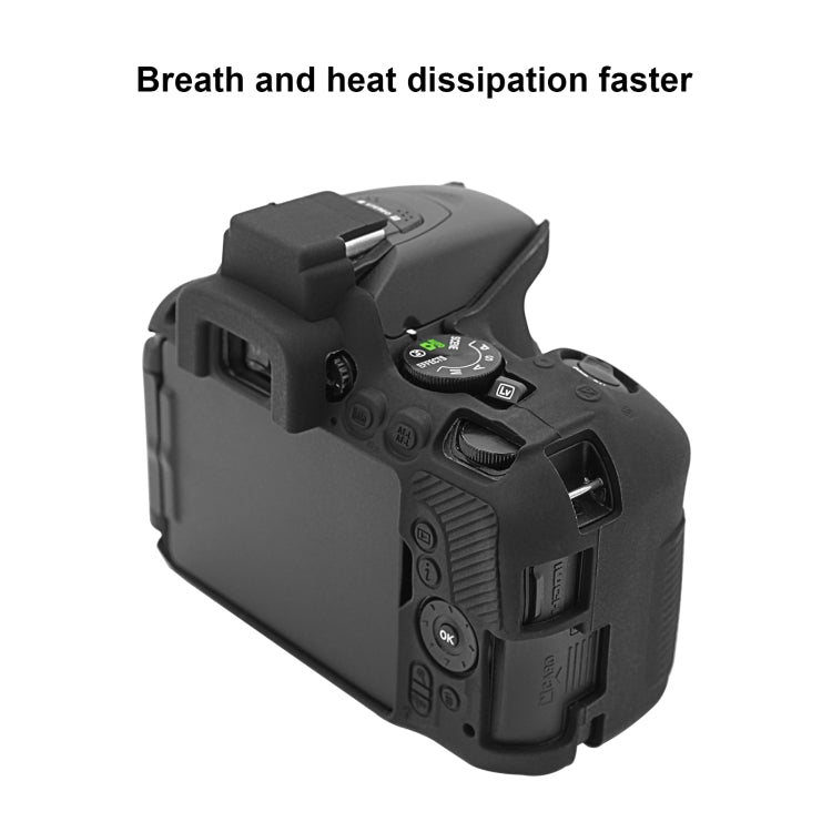 Funda protectora de silicona suave PULUZ para Nikon D5500 / D5600, For Nikon D5500