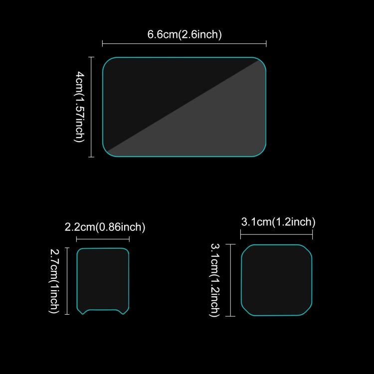 Película de vidrio templado para pantalla frontal y trasera y lente PULUZ 3 en 1 para Insta360 Ace Pro 2, For Insta360 Ace Pro 2