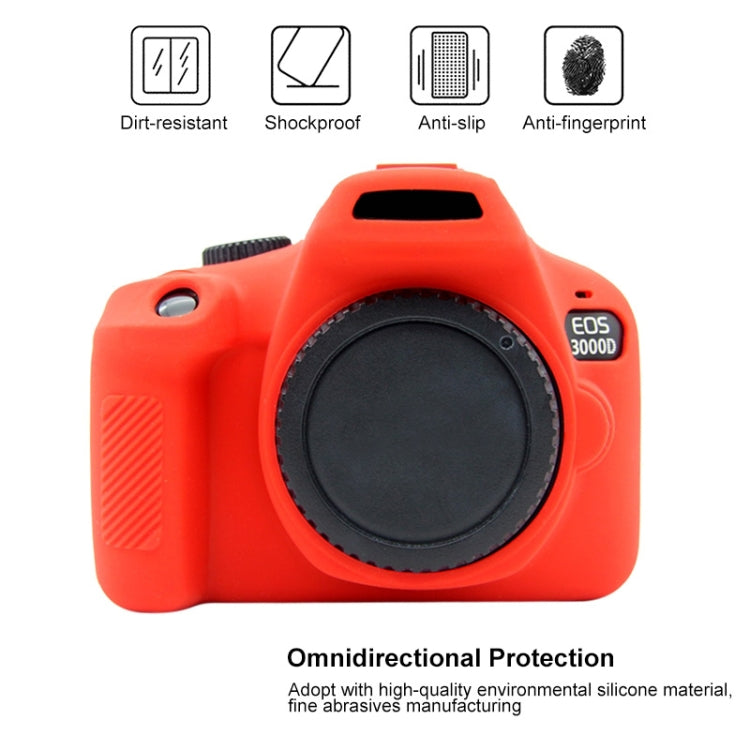 Funda protectora de silicona suave PULUZ para Canon EOS 3000D / 4000D, For Canon EOS 3000D, For Canon 3000D