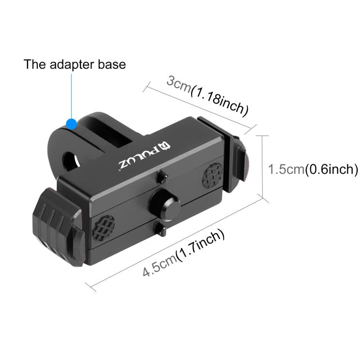 Soporte de base de liberación rápida magnética PULUZ para GoPro HERO13 Black, For GoPro HERO13 Black / MAX2 (Black), For GoPro HERO13 Black (Black Red)