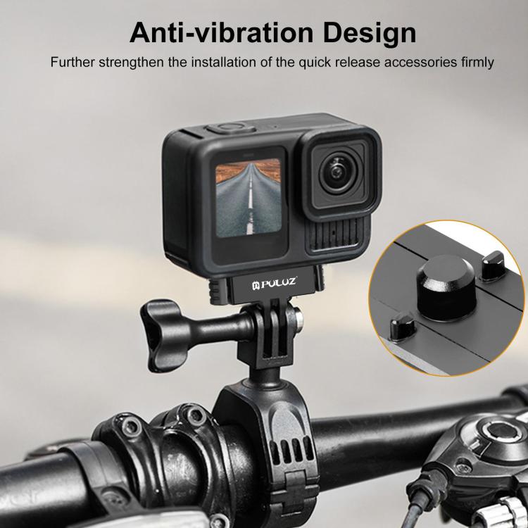 Soporte de base de liberación rápida magnética PULUZ para GoPro HERO13 Black, For GoPro HERO13 Black / MAX2 (Black), For GoPro HERO13 Black (Black Red)