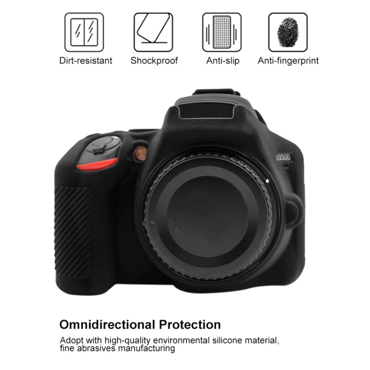 Funda protectora de silicona suave PULUZ para Nikon D3500, For Nikon D3500