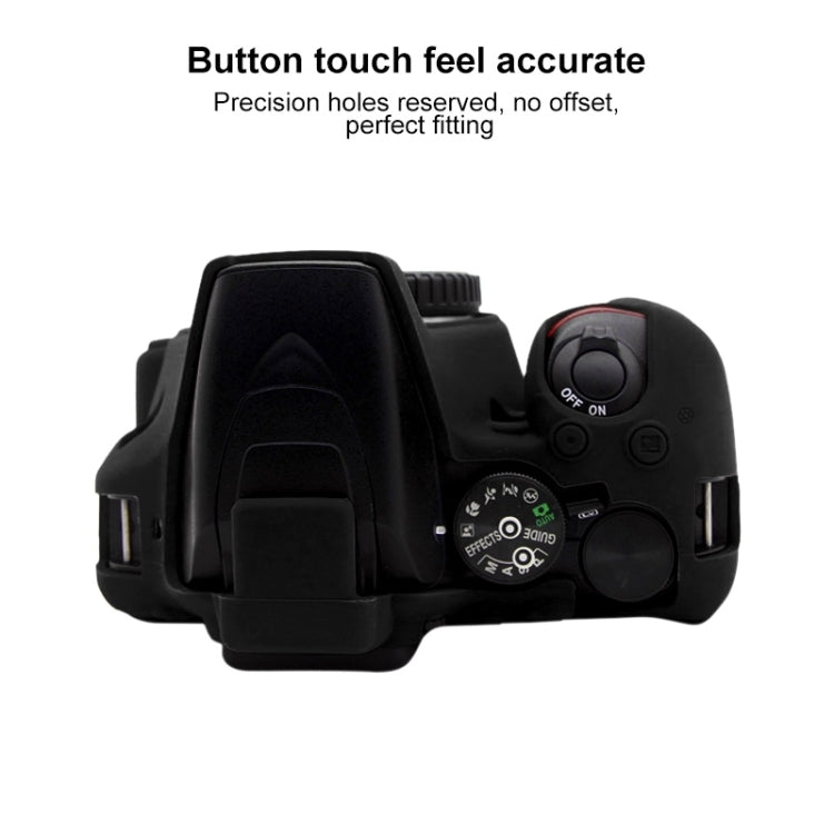 Funda protectora de silicona suave PULUZ para Nikon D3500, For Nikon D3500