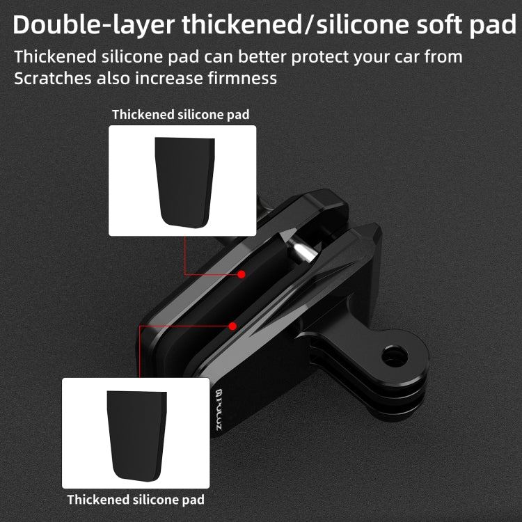 Soporte para cámara con clip para parabrisas de motocicleta PULUZ, Windshield Clip II