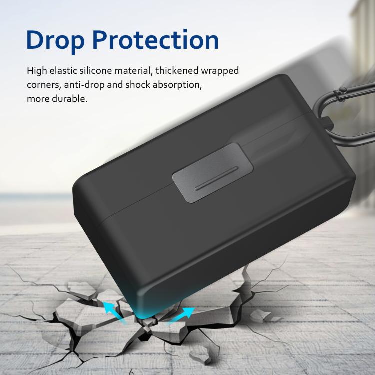 Estuche de carga PULUZ para DJI Mic 2, funda protectora de silicona a prueba de rayones, For DJI Mic 2