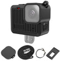 Funda protectora de silicona PULUZ para GoPro HERO 2024, cubierta de interfaz lateral con correa para la muñeca y cubierta de lente, Silicone Protective Case