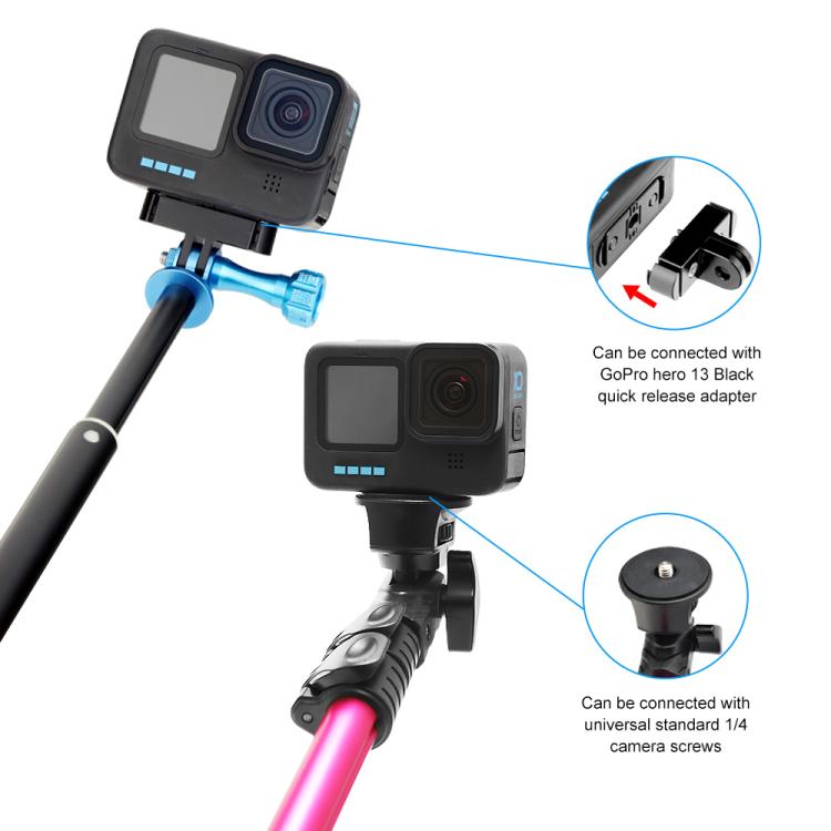 Adaptador de base plegable magnético de liberación rápida PULUZ para GoPro HERO12 Black /11 Black /11 Black mini /10 Black /9 Black /8 Black / Max, Magnetic Folding Base For GoPro HERO12 Black